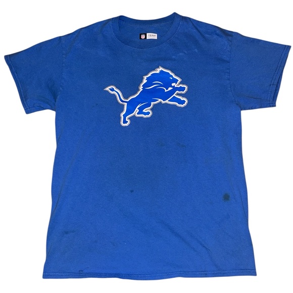 Detroit Lions NFL Team Apparel T-Shirt Short Sleeve Mens Medium - Picture 2 of 4